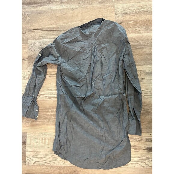 J crew Chambray Blue Top size xxs pocket half button up blouse new - Picture 3 of 3